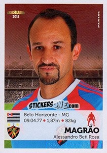 Cromo Magrão - Campeonato Brasileiro 2015 n. 289 - Panini