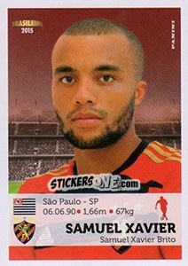 Sticker Samuel Xavier - Campeonato Brasileiro 2015 n. 290 - Panini
