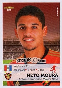 Cromo Neto Moura - Campeonato Brasileiro 2015 n. 297 - Panini
