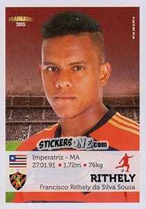 Cromo Rithely - Campeonato Brasileiro 2015 n. 299 - Panini