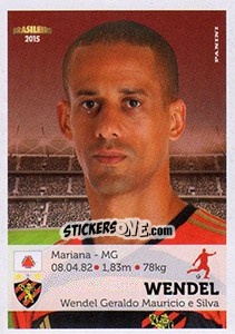Sticker Wendel - Campeonato Brasileiro 2015 n. 301 - Panini