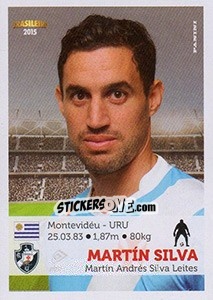 Sticker Martín Silva - Campeonato Brasileiro 2015 - Panini