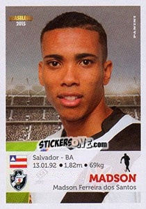 Sticker Madson - Campeonato Brasileiro 2015 n. 307 - Panini