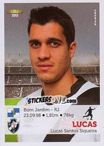 Sticker Lucas - Campeonato Brasileiro 2015 n. 316 - Panini