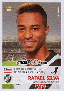 Cromo Rafael Silva - Campeonato Brasileiro 2015 - Panini