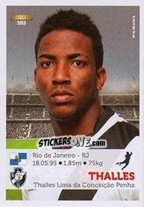 Sticker Thalles - Campeonato Brasileiro 2015 n. 320 - Panini
