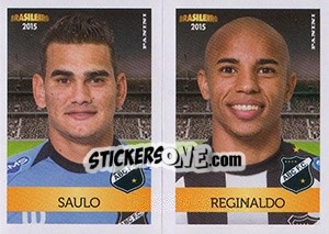 Cromo Saulo / Reginaldo - Campeonato Brasileiro 2015 n. 321 - Panini