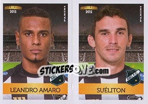 Sticker Leandro Amaro / Suéliton - Campeonato Brasileiro 2015 n. 322 - Panini
