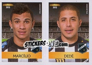 Sticker Marcílio / dedé - Campeonato Brasileiro 2015 n. 323 - Panini