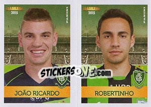 Cromo João Ricardo / Robertinho - Campeonato Brasileiro 2015 - Panini