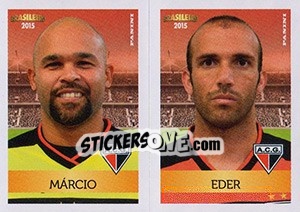 Sticker Márcio / Eder - Campeonato Brasileiro 2015 - Panini