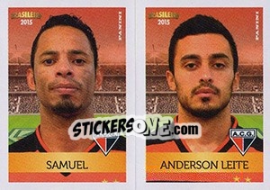 Cromo Samuel / Anderson Leite - Campeonato Brasileiro 2015 - Panini