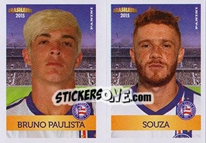 Figurina Bruno Paulista / Souza - Campeonato Brasileiro 2015 n. 341 - Panini