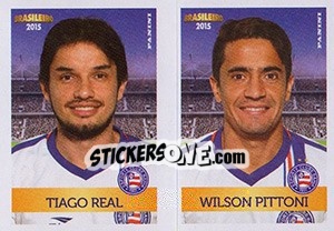 Sticker Tiago Real/ Wilson Pittoni - Campeonato Brasileiro 2015 n. 342 - Panini