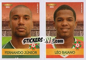 Cromo Fernando Júnior / Léo Baiano - Campeonato Brasileiro 2015 - Panini