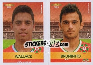 Sticker Wallace / Bruninho - Campeonato Brasileiro 2015 n. 346 - Panini