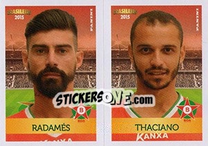 Sticker Radamés / Thaciano - Campeonato Brasileiro 2015 n. 349 - Panini