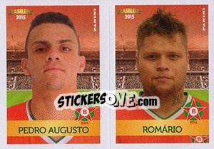 Sticker Pedro Augusto / Romário - Campeonato Brasileiro 2015 n. 350 - Panini