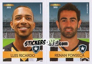 Sticker Luis Ricardo / Renan Fonseca - Campeonato Brasileiro 2015 n. 352 - Panini