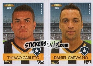 Sticker Thiago Carleto / Daniel Carvalho - Campeonato Brasileiro 2015 - Panini