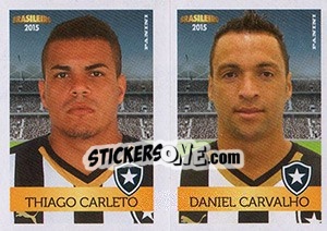Sticker Thiago Carleto / Daniel Carvalho - Campeonato Brasileiro 2015 n. 354 - Panini