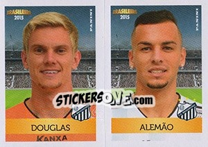 Cromo Douglas / Alemão - Campeonato Brasileiro 2015 - Panini