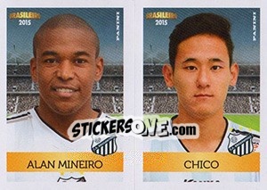 Sticker Alan Mineiro / Chico - Campeonato Brasileiro 2015 n. 360 - Panini