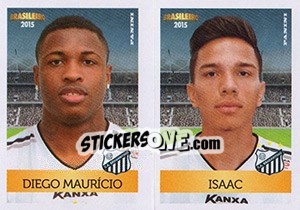 Figurina Diego Maurício / Isaac - Campeonato Brasileiro 2015 - Panini