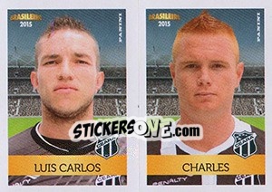 Sticker Luis Carlos / Charles - Campeonato Brasileiro 2015 - Panini