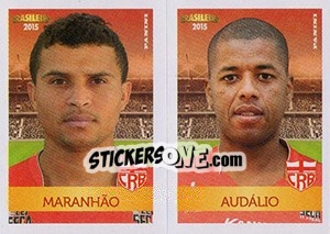 Cromo Maranhão / Audálio - Campeonato Brasileiro 2015 n. 370 - Panini