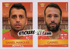 Figurina Daniel Marques / Gabriel - Campeonato Brasileiro 2015 - Panini