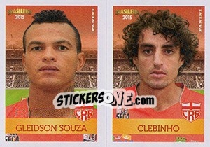 Sticker Gleidson Souza / Clebinho - Campeonato Brasileiro 2015 n. 372 - Panini