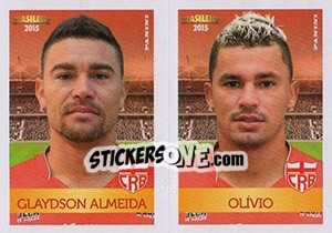 Sticker Glaydso Almeida / Olívio - Campeonato Brasileiro 2015 n. 373 - Panini