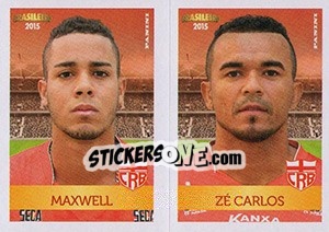 Sticker Maxwell / Zé Carlos - Campeonato Brasileiro 2015 n. 374 - Panini