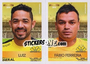 Sticker Luis/ Fábio Ferreira - Campeonato Brasileiro 2015 n. 375 - Panini