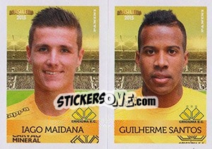 Cromo Iago Maidana / Guilherme Santos - Campeonato Brasileiro 2015 - Panini