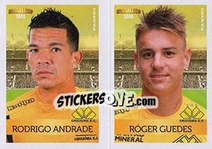 Sticker Rodrigo Andrade / róger Guedes - Campeonato Brasileiro 2015 n. 378 - Panini