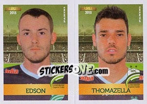 Sticker Edson / Thomazella - Campeonato Brasileiro 2015 n. 381 - Panini