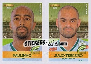 Sticker Paulinho / Julio Terceiro - Campeonato Brasileiro 2015 n. 384 - Panini