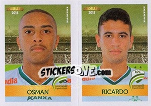 Sticker Osman / Ricardo - Campeonato Brasileiro 2015 n. 385 - Panini
