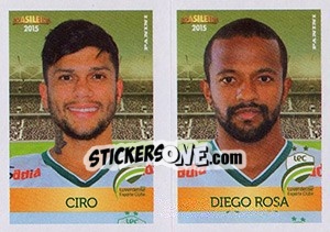 Sticker Ciro / Diego Rosa - Campeonato Brasileiro 2015 n. 386 - Panini