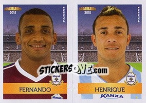 Sticker Fernando / Henrique - Campeonato Brasileiro 2015 - Panini