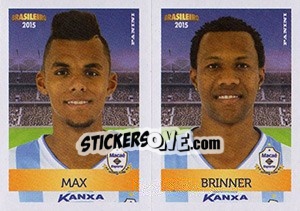 Sticker Max / Brinner - Campeonato Brasileiro 2015 n. 388 - Panini
