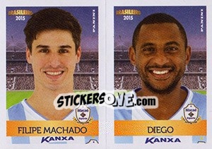 Sticker Filipe Machado / Diego - Campeonato Brasileiro 2015 - Panini