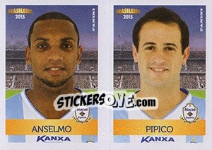 Cromo Anselmo / Pipico - Campeonato Brasileiro 2015 - Panini