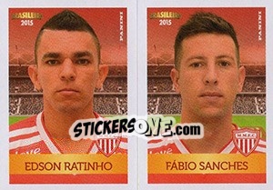 Sticker Edson Ratinho / Fábio Sanches - Campeonato Brasileiro 2015 n. 394 - Panini
