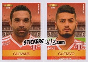 Sticker Geovane / Gustavo - Campeonato Brasileiro 2015 n. 396 - Panini