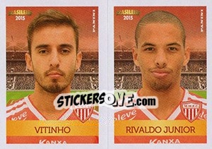 Sticker Vitinho / Rivaldo Junior - Campeonato Brasileiro 2015 - Panini
