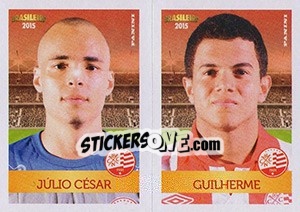 Sticker Júlio César / guilherme - Campeonato Brasileiro 2015 - Panini