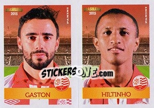 Sticker Gaston / Hiltinho - Campeonato Brasileiro 2015 - Panini